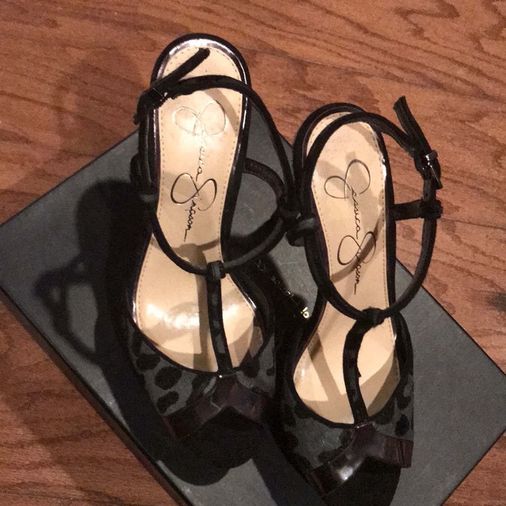 Black/Gray Suede Sandal by Jessica Simpson - Picture 2 of 8